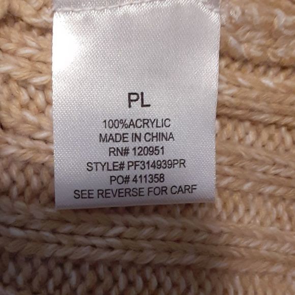 Pink Rose Petite Tan Sweater Dress - Picture 6 of 6